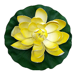 Лилия плавающая 28х28 см лимонный