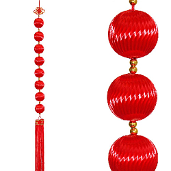 Китайская подвеска шары красные 6х120см