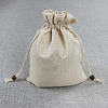 Мешочек из искусственного льна 10х14 см, бежевый