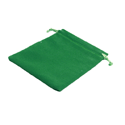 Мешочек замшевый (1) 7х9см, зеленый